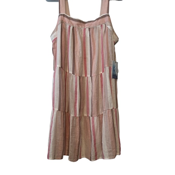 Japna Beachwear Pink Striped Sundress - Picture 2 of 9